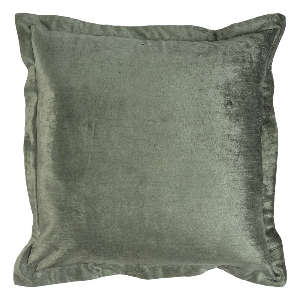 Kosas Home Bryce Velvet 22-inch Square Throw Pillow, Myrtle Green