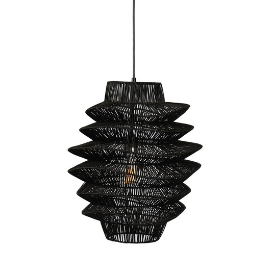 Barlow 1-Light  Rattan Woven Pendant  By Kosas Home