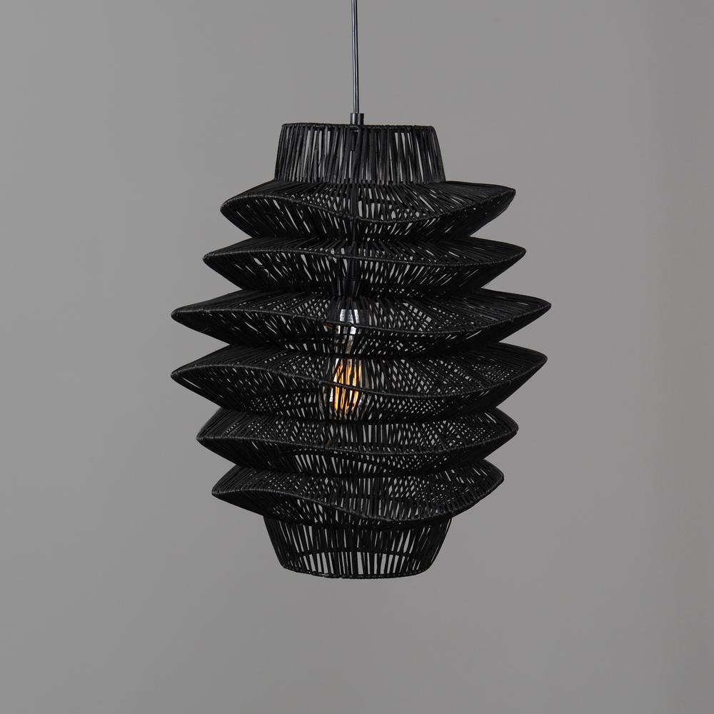 Barlow 1-Light  Rattan Woven Pendant  By Kosas Home