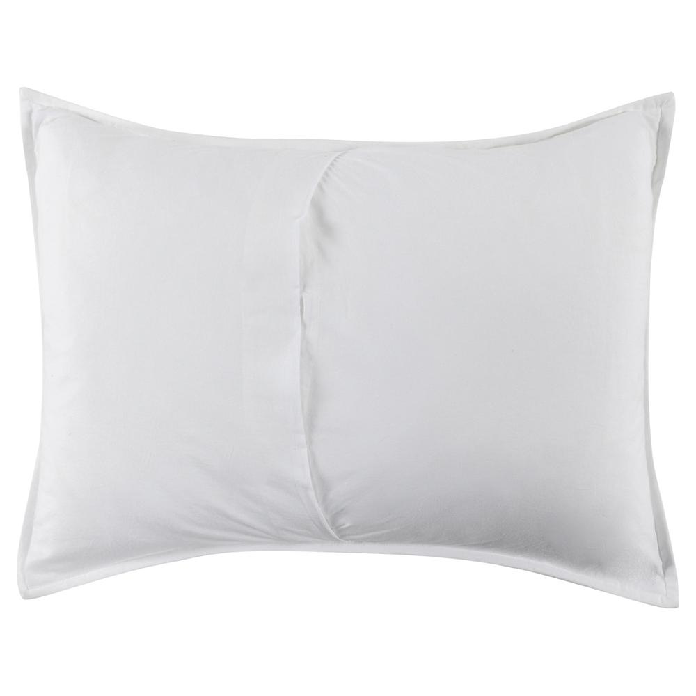 Hailee 100% Cotton White Standard Sham with Silvadur Tech by Kosas Home