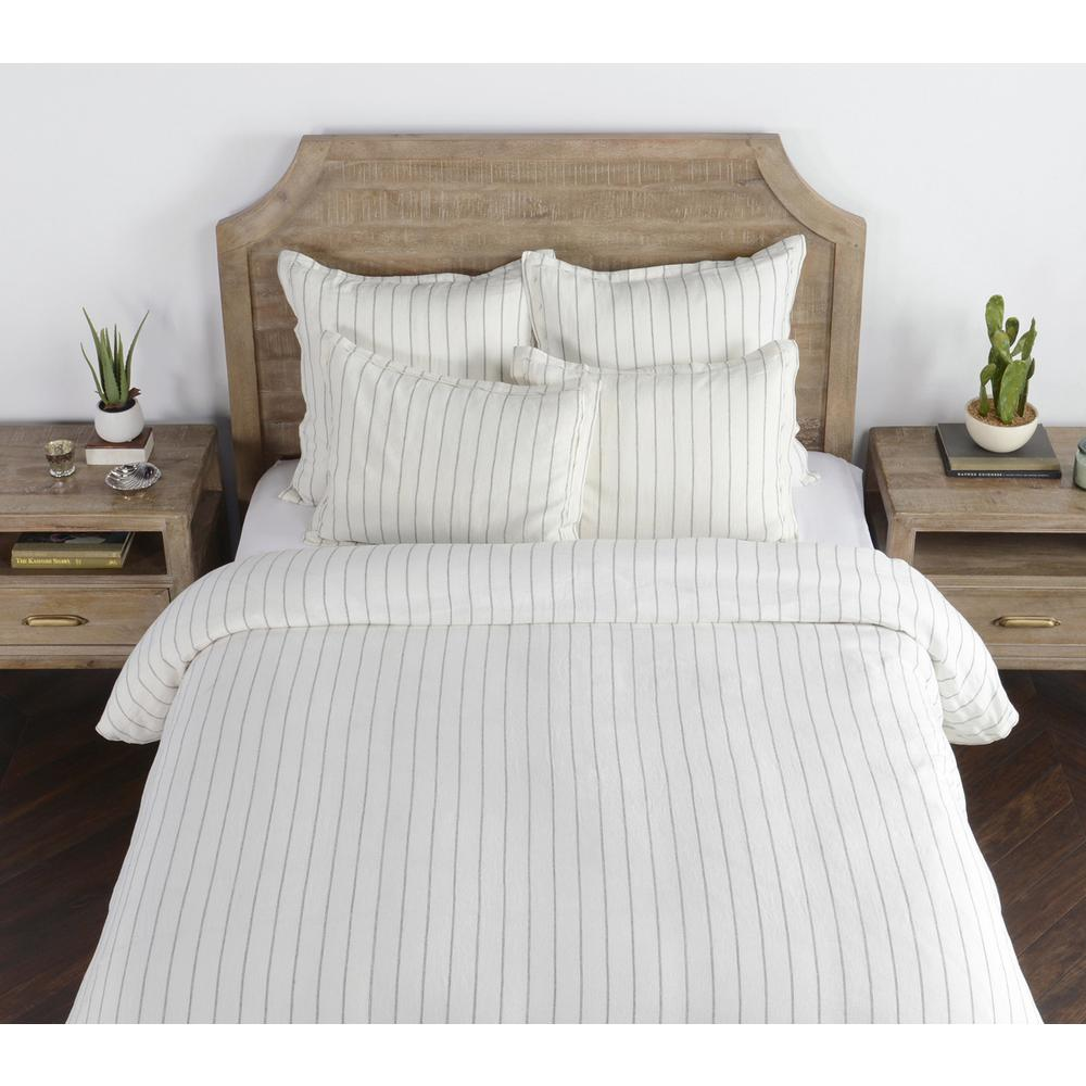 Kingston 100% Linen Queen Duvet by Kosas Home, Ivory.