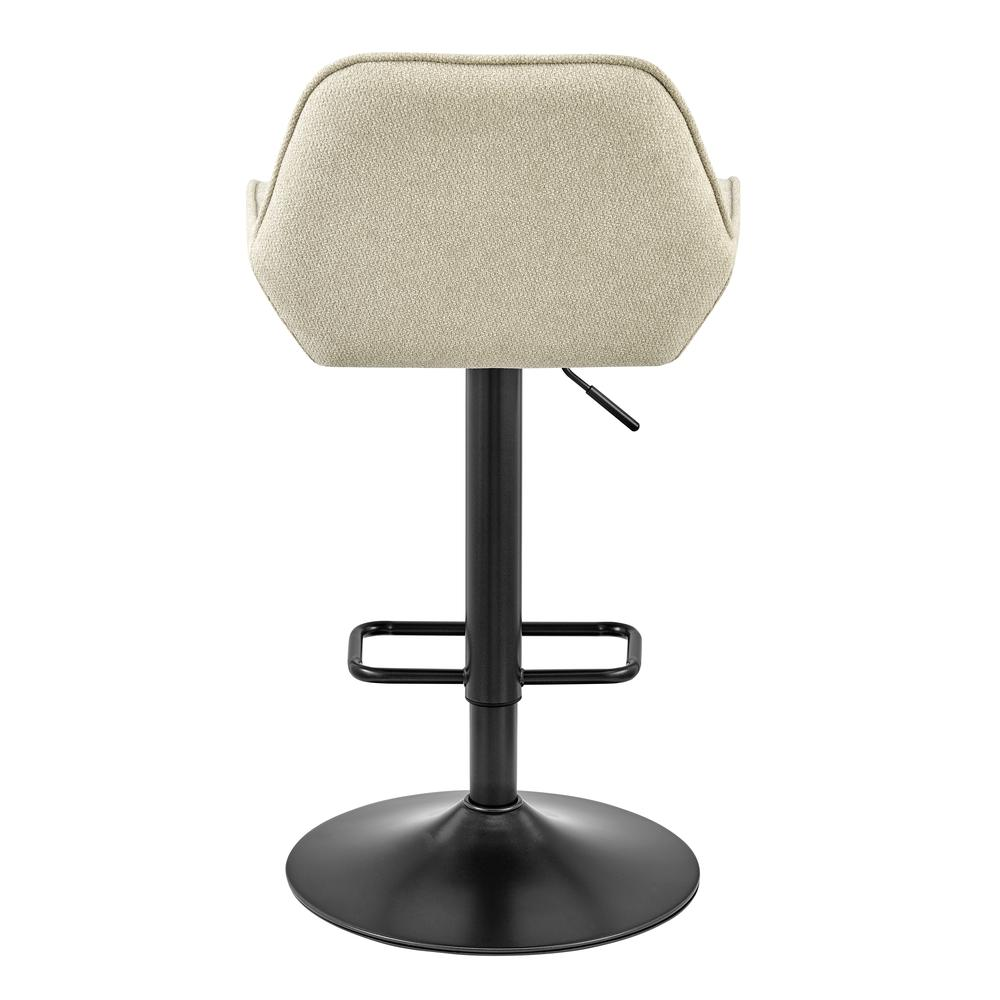 Luther Fabric Gaslift Swivel Bar Stool, (Set of 2)