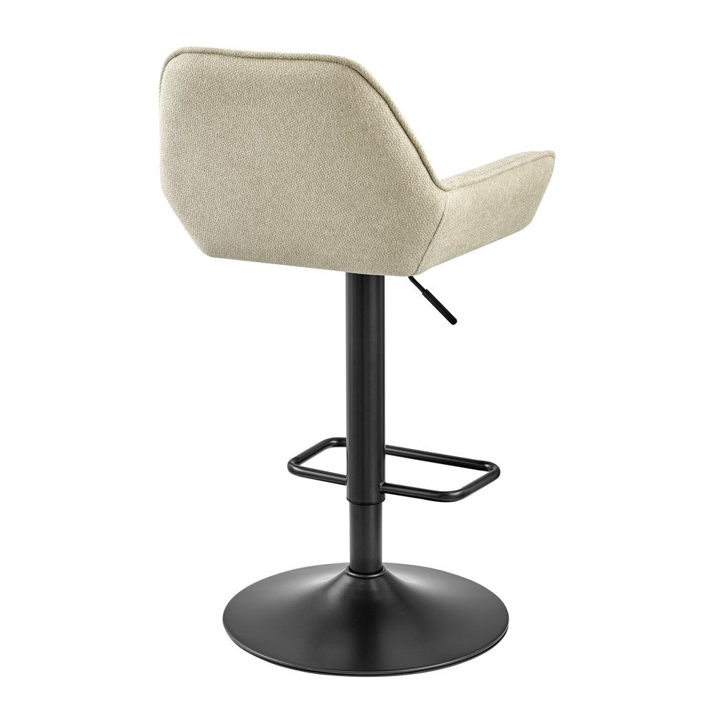 Luther Fabric Gaslift Swivel Bar Stool, (Set of 2)