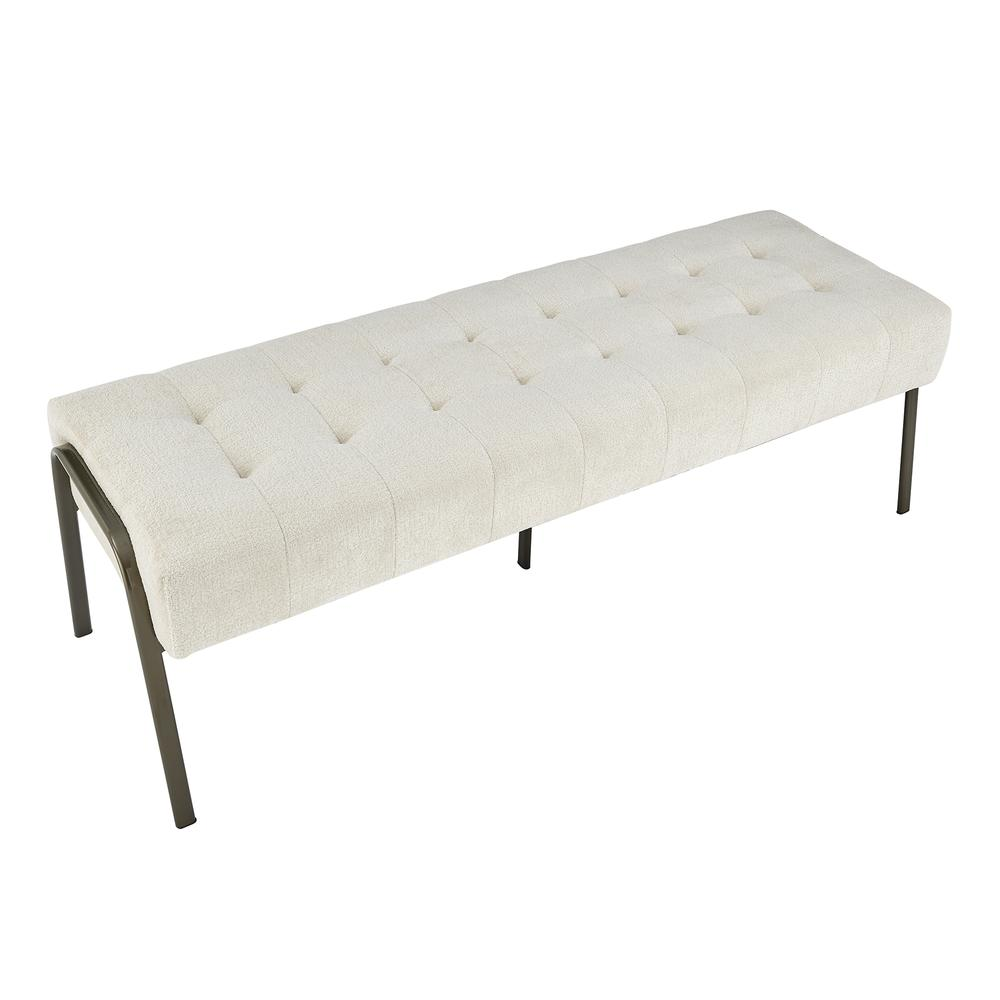 Venturi Fabric Tufted Bench