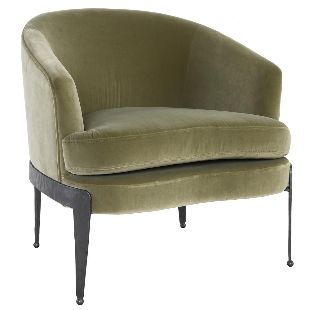 Ann Accent Chair Olive Green by Kosas Home