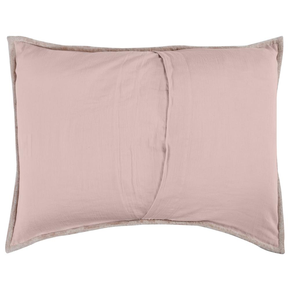 Dimitry 100% Rayon Velvet Bliss Pink Standard  Sham by Kosas Home