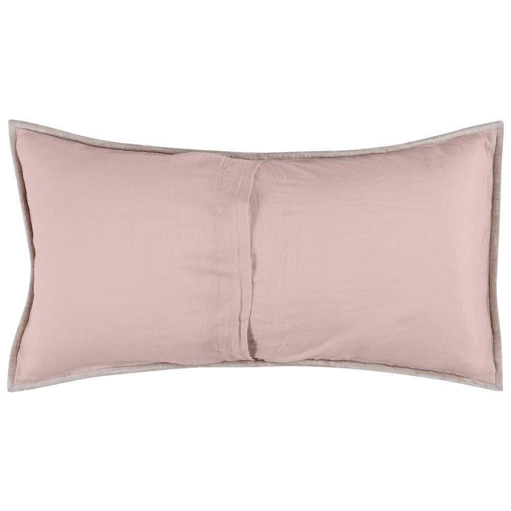 Dimitry 100% Rayon Velvet Bliss Pink King Sham by Kosas Home