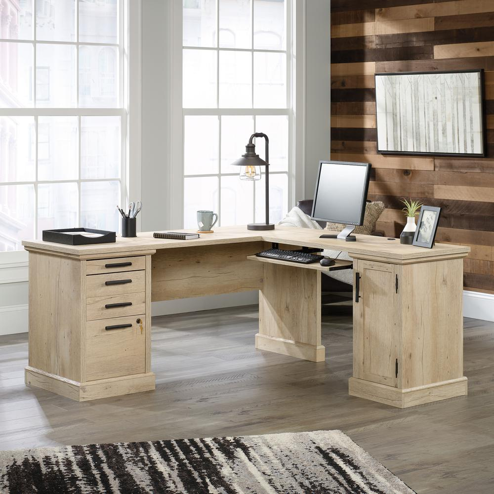 Aspen Post L-Desk 66 X 66  Prime Oak