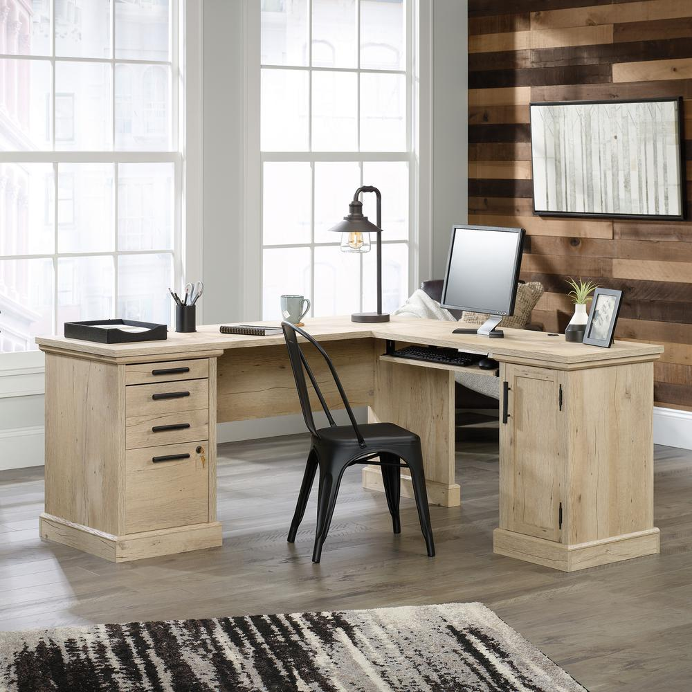 Aspen Post L-Desk 66 X 66  Prime Oak