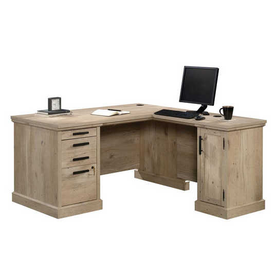 Mason Peak 60" L-Shaped Desk Prime Oak