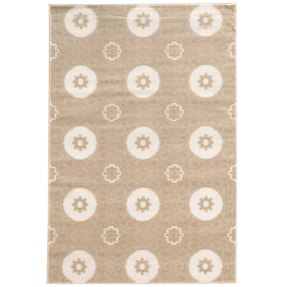 Prisma Karma Light Beige & White 5.3x7.6, Rug