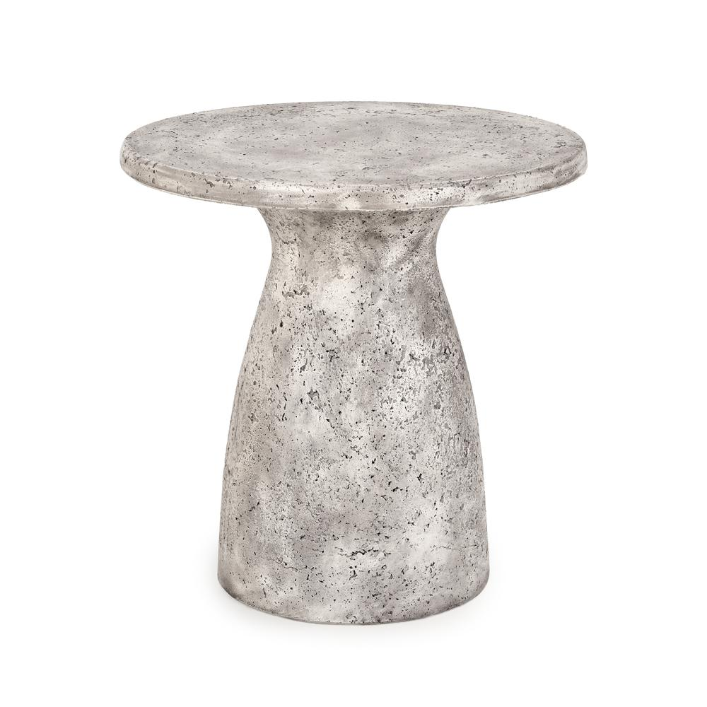 Collins 16" Round Concrete Outdoor Accent Table