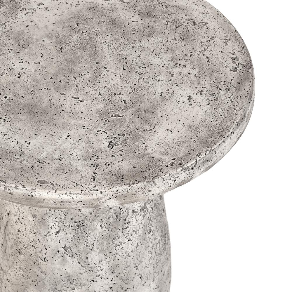 Collins 16" Round Concrete Outdoor Accent Table