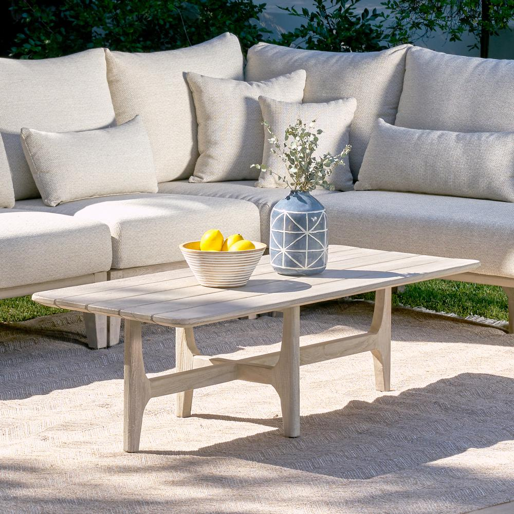 Dawn 55" Outdoor Coffee Table Gray