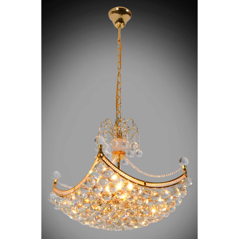 Crystal Orb Basket Chandelier