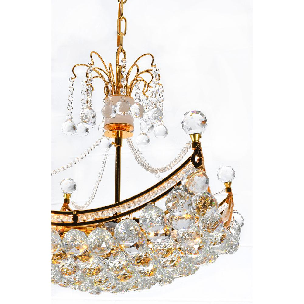 Crystal Orb Basket Chandelier