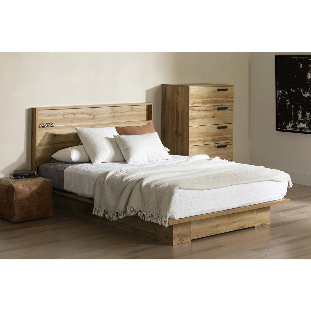 Cavalleri Platform Bed, Nordik Oak