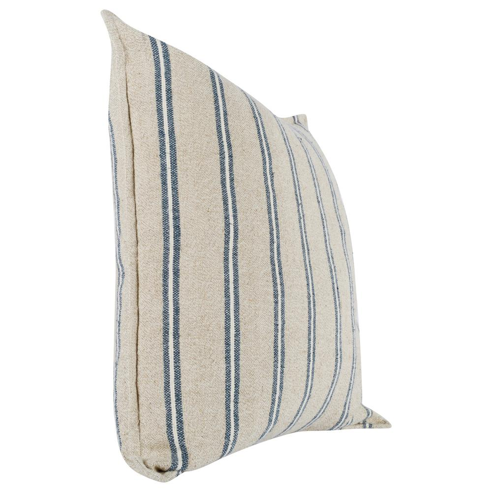 Demi 20" Rectangular Throw Pillow, Natural Blue