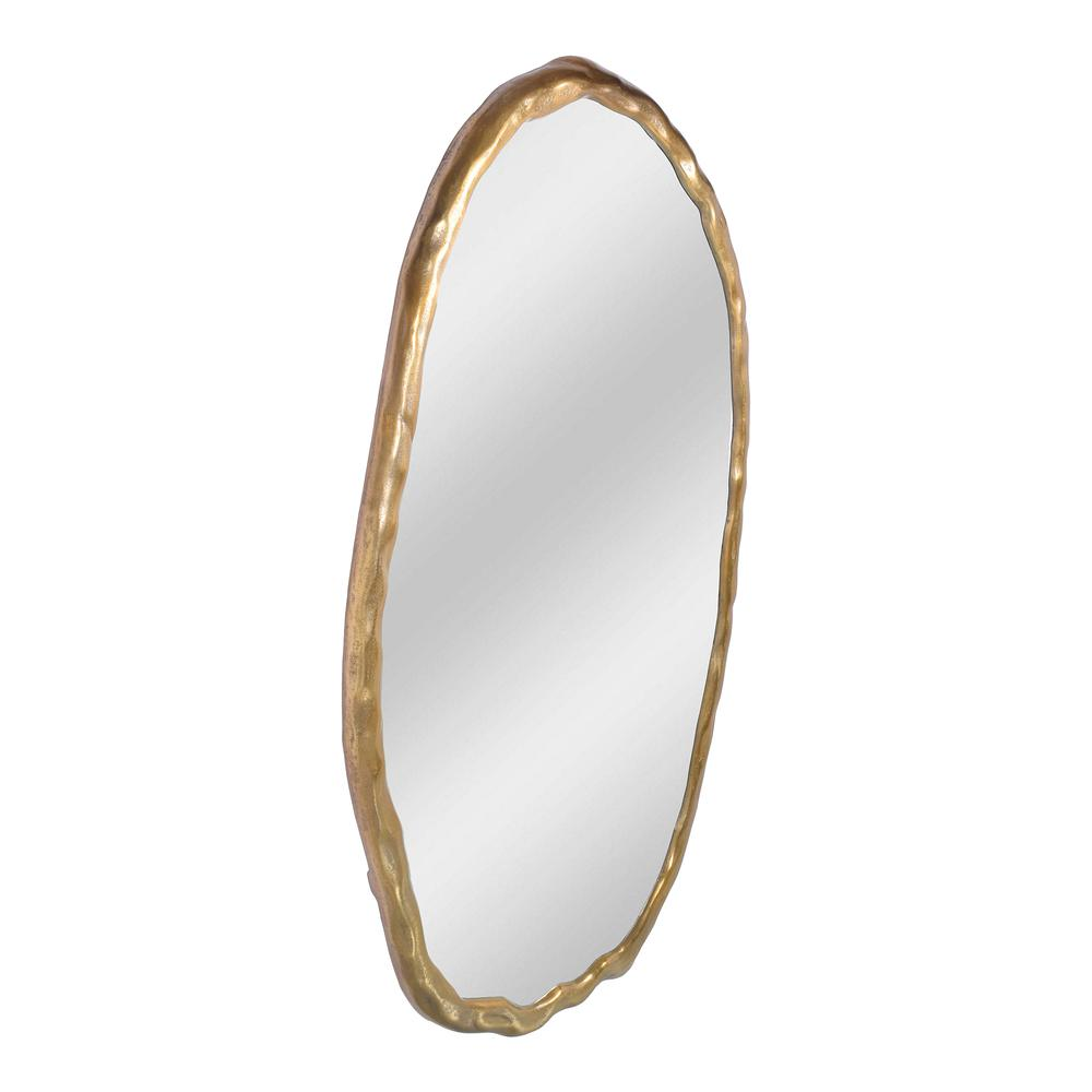 Foundry Mirror Oval Gold