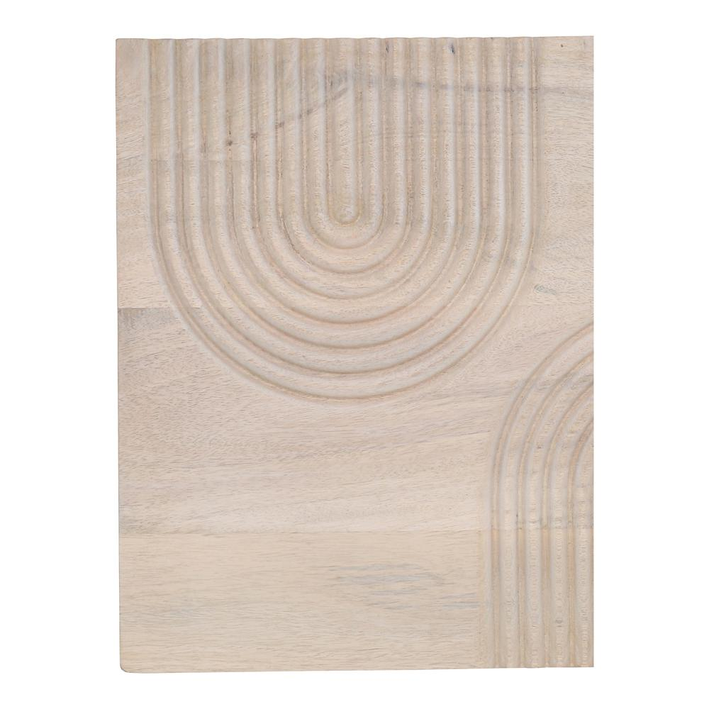 Passages Carved Wood Wall Art White Wash