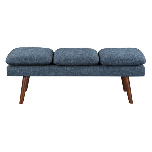 Amanda 54" Mid-Century Bench Blue