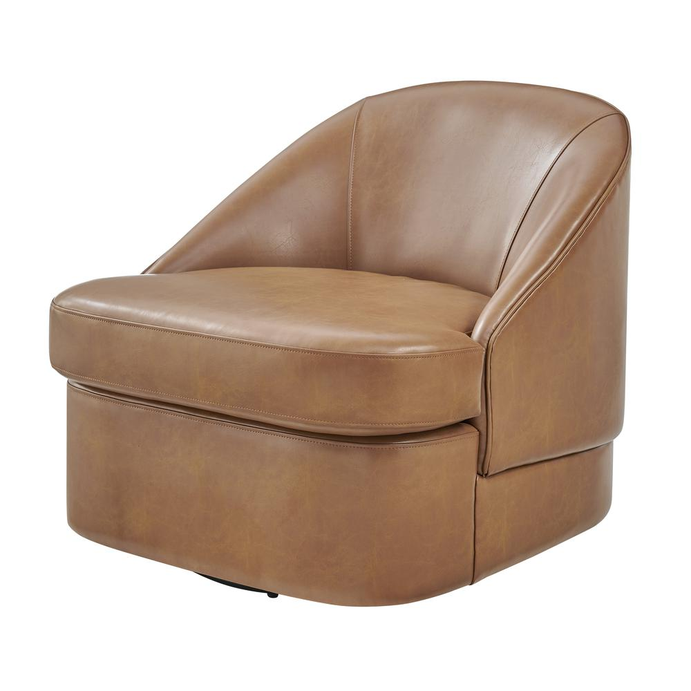 Hurley PU Swivel Accent Chair