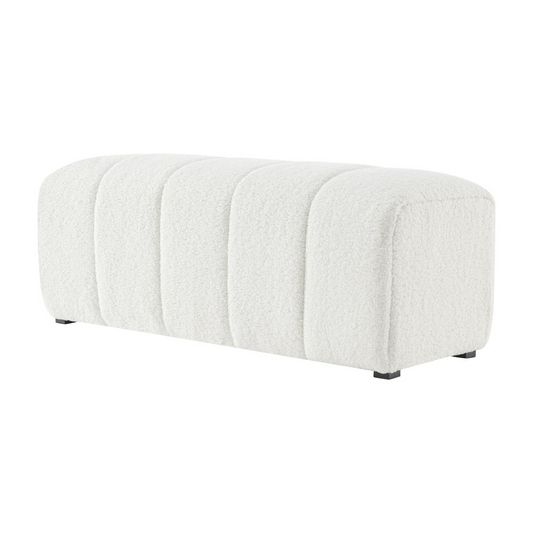 Cassy Faux Shearling Bench