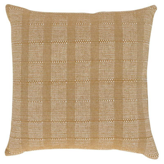 Eli 22" Square Throw Pillow in Mustard Gold By Kosas Home