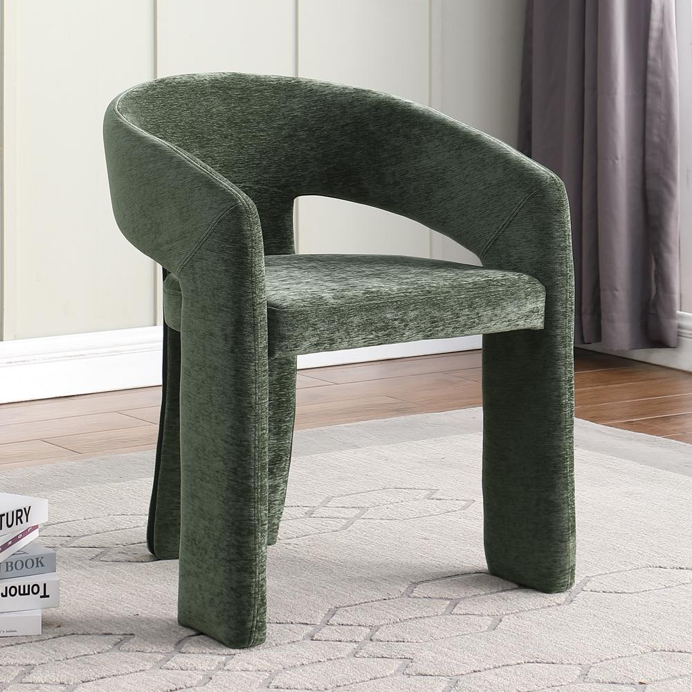 Cai Green Velvet Accent Chair