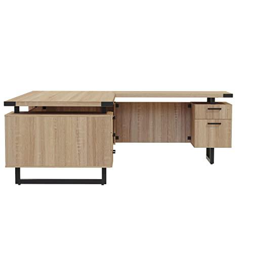 Mirella™ L-Shaped Configuration Desk, BBB/BF Sand Dune