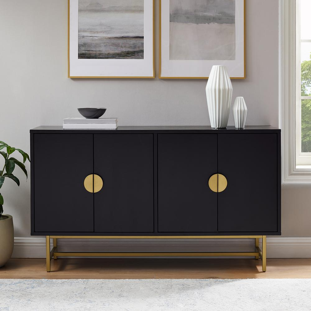 Blair Sideboard Matte Black/Gold