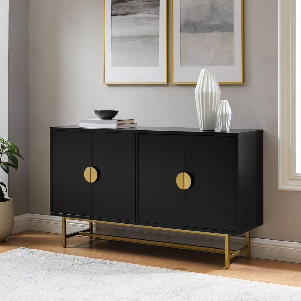 Blair Sideboard Matte Black/Gold