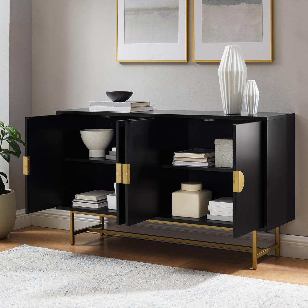 Blair Sideboard Matte Black/Gold