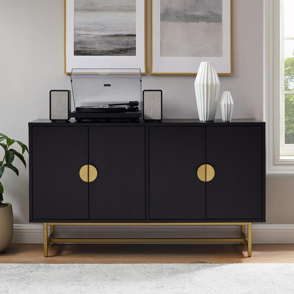 Blair Sideboard Matte Black/Gold