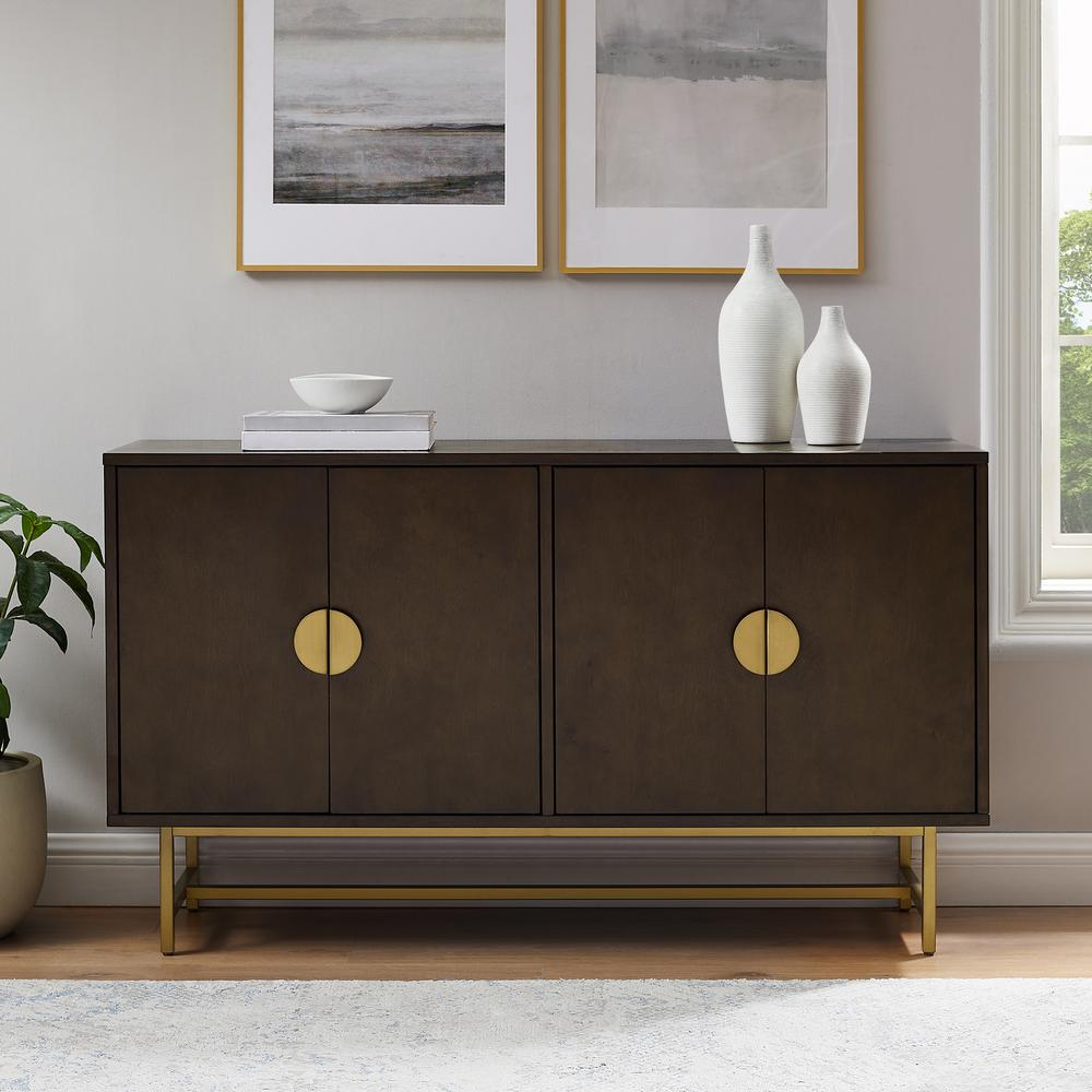 Blair Sideboard Dark Brown/Gold