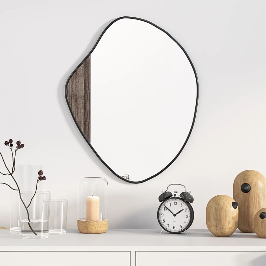 Saffron Wall Mirror Black