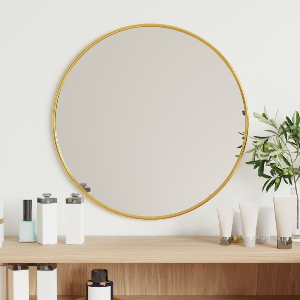 Nyla Wall Mirror Gold  Round