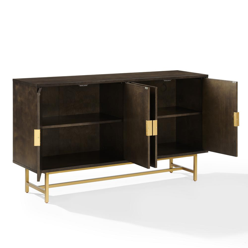 Blair Sideboard Dark Brown/Gold