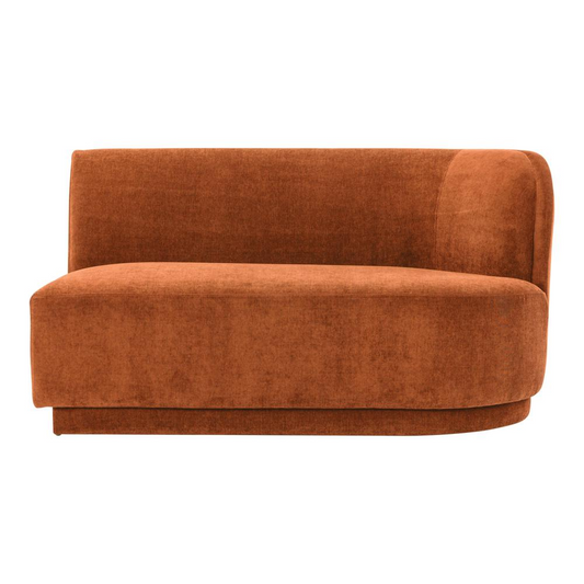 Yoon 2 Seat Sofa Right Fired Rust