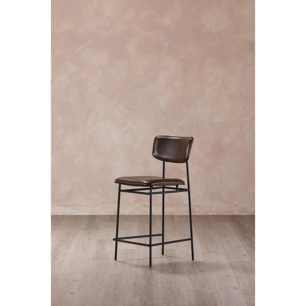 Sailor Counter Stool Dark Brown