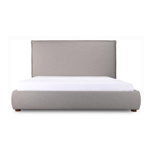 Luzon Queen Bed Tall Headboard Greystone