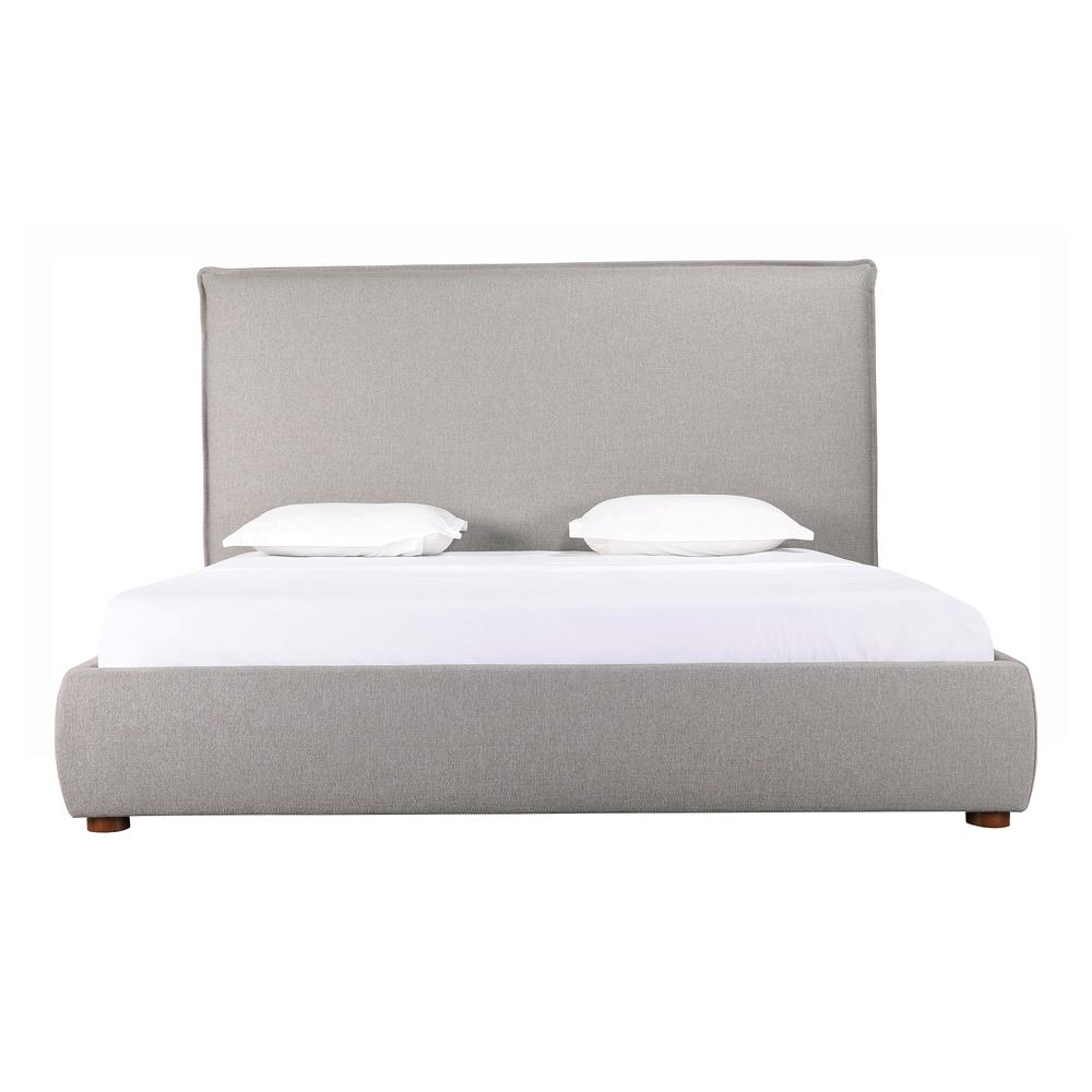 Luzon Queen Bed Tall Headboard Greystone