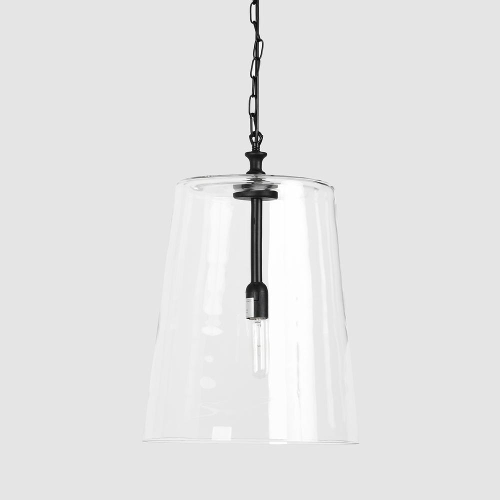 Jolee 1-Light Single Glass Pendant by Kosas Home