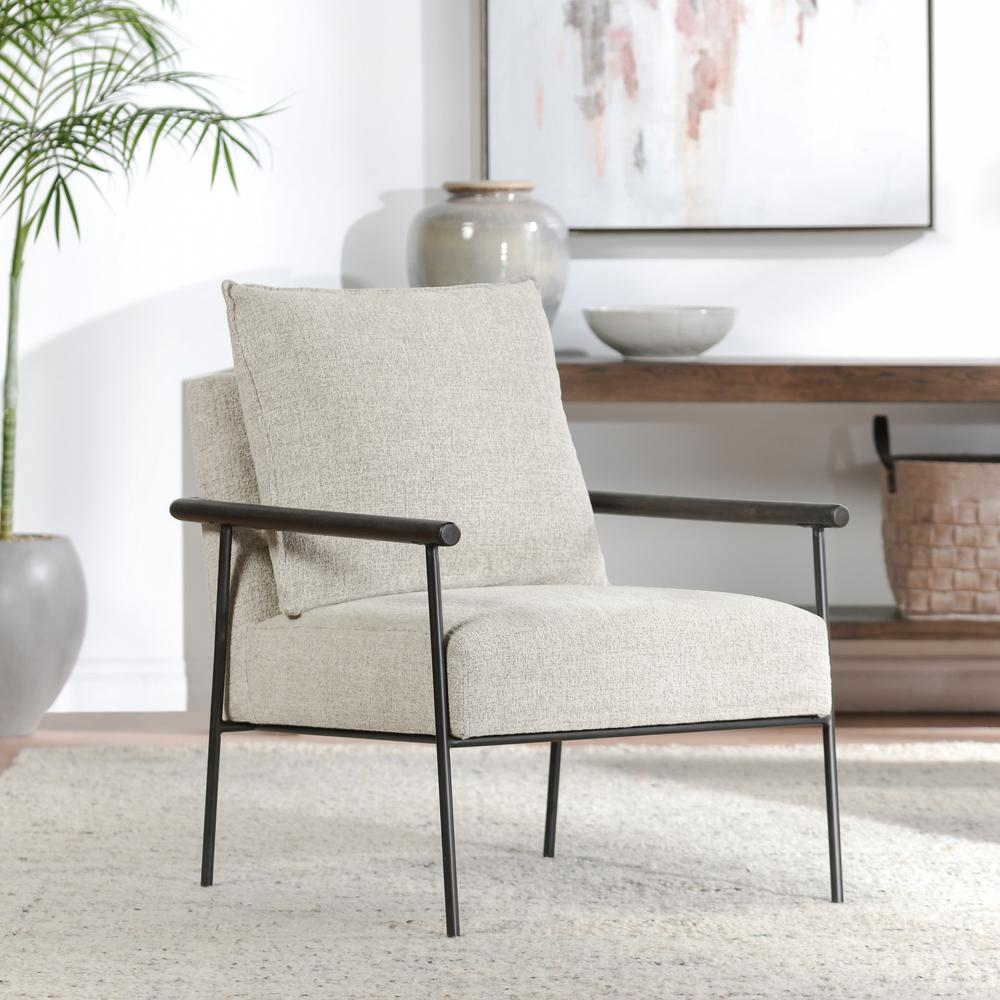 Eliicott Accent Chair Beige By Kosas Home