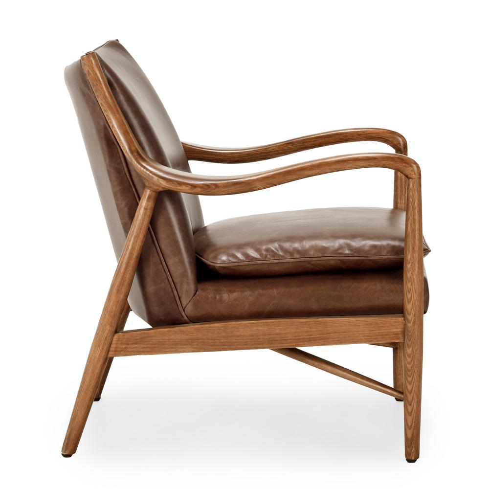 Kareem Club Chair Brown by Kosas Home