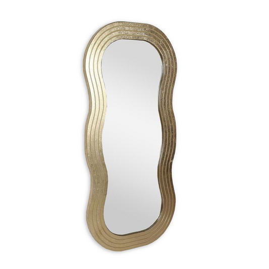 Vera Gold Wood Wall Mirror