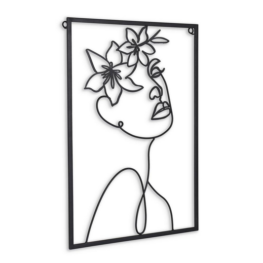 Haven, Floral Metal Wall Decor