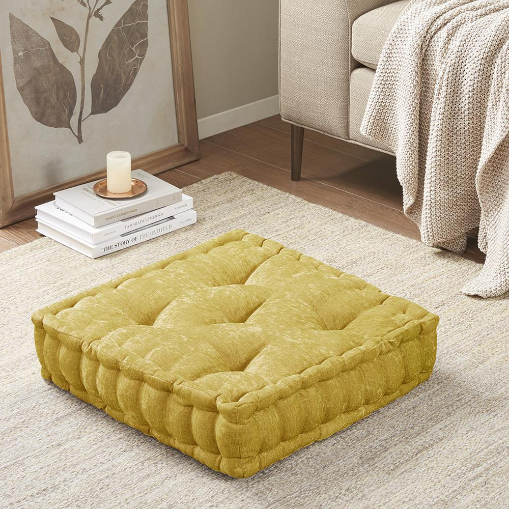 Azza Poly Chenille Square Floor Pillow Cushion