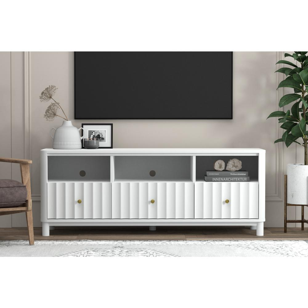 Stapleton TV Console, White