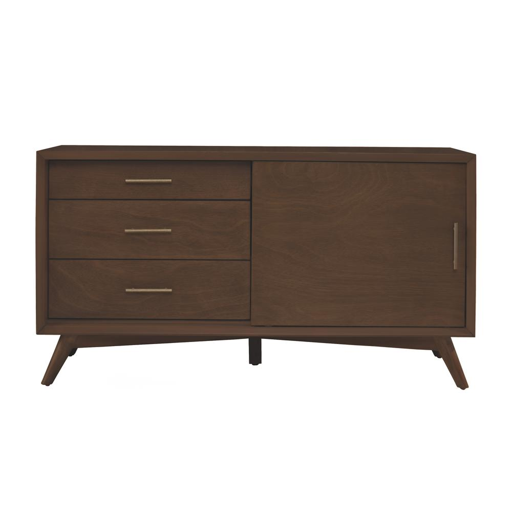 Flynn Small TV Console, Walnut